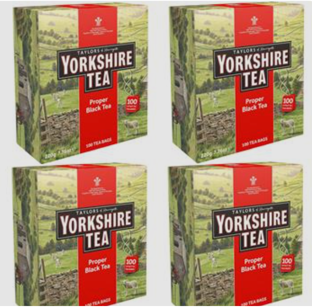 4 x Taylors Of Harrogate Yorkshire Tea Bags 100 Pack