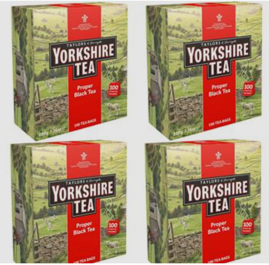 4 x Taylors Of Harrogate Yorkshire Tea Bags 100 Pack