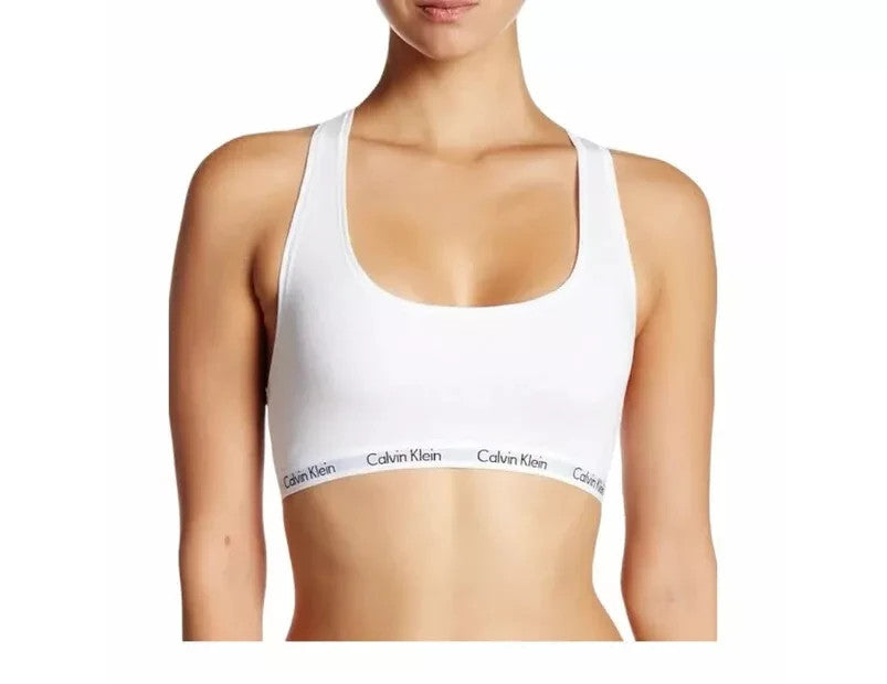 Calvin Klein Women's Cotton Stretch Unlined Bralette 2 Pack - Tan/Pink (XL)