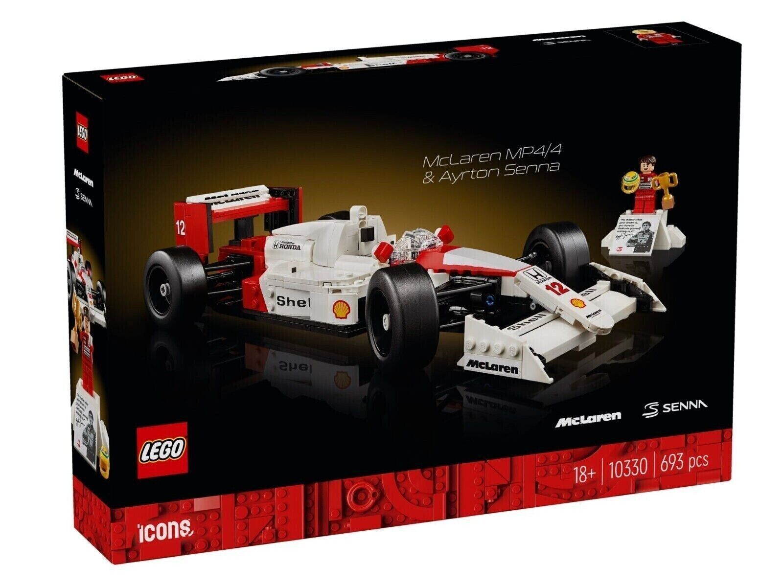 LEGO ICONS 10330 McLaren MP4/4 Ayrton Senna  BRAND NEW SEALED