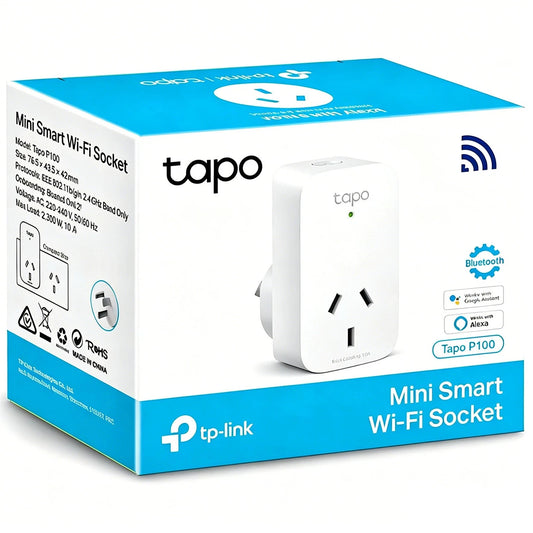 TP-Link Smart Power Tapo P100 V2.2 Mini Smart Wi-Fi Socket TAPO-P100 AU Plug