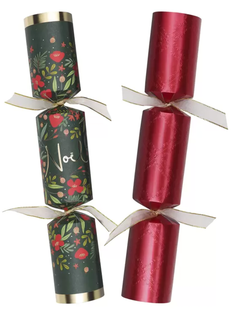 Tom Smith 8 Luxury Christmas Crackers Traditional w Delicate Ribbons Assorted*