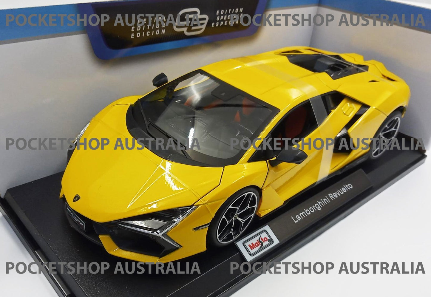 Maisto Yellow Lamborghini Revuelto 1:18 special edition Diecast Display Toy Car