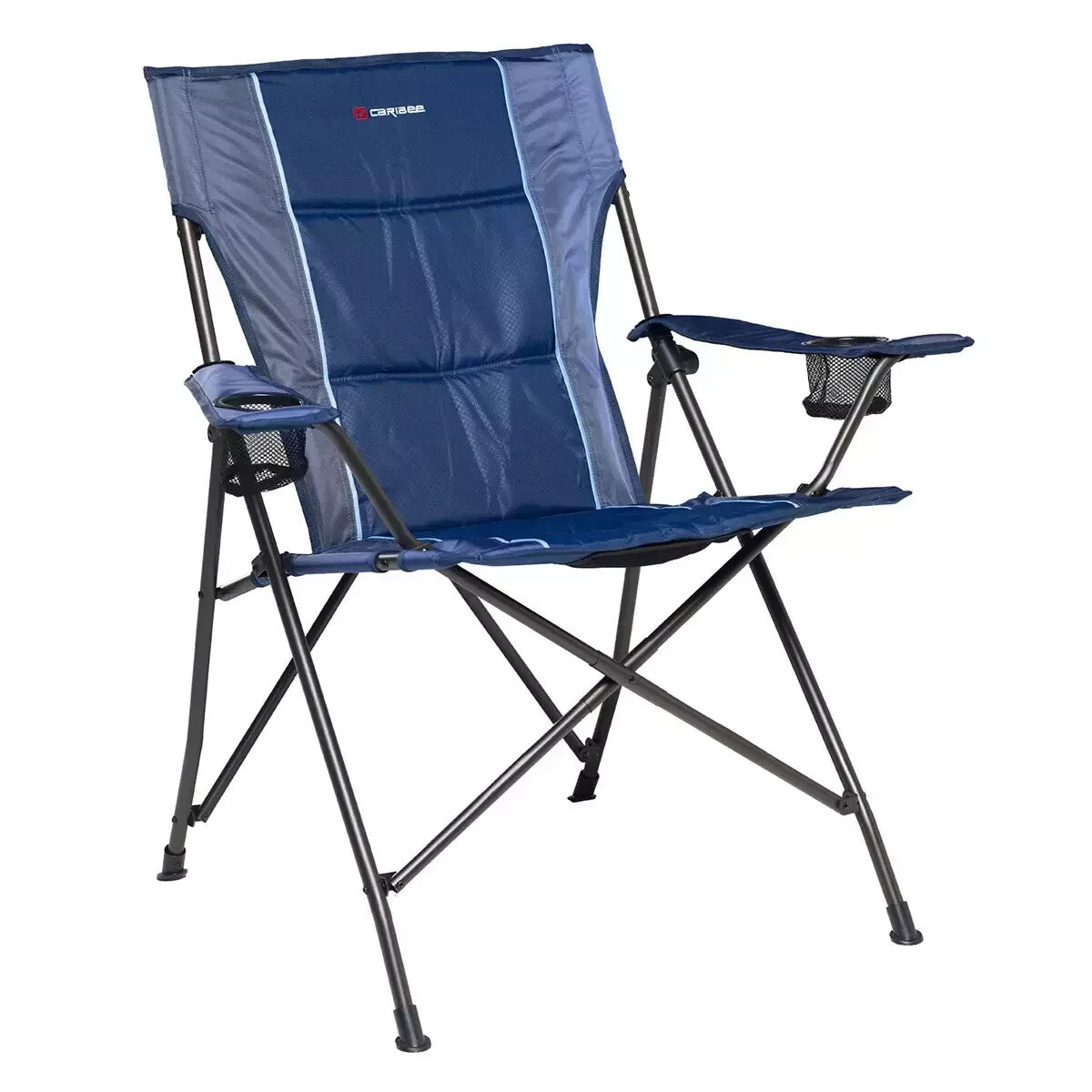 Caribee Lagoon Highback Jumbo Chair 150 kg load Sitting Chair Travel
