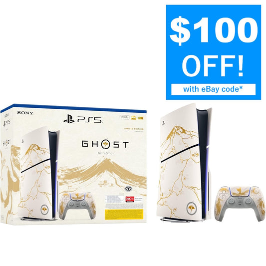 PS5 PlayStation 5 Console – Ghost of Yōtei Gold Limited Edition Bundle