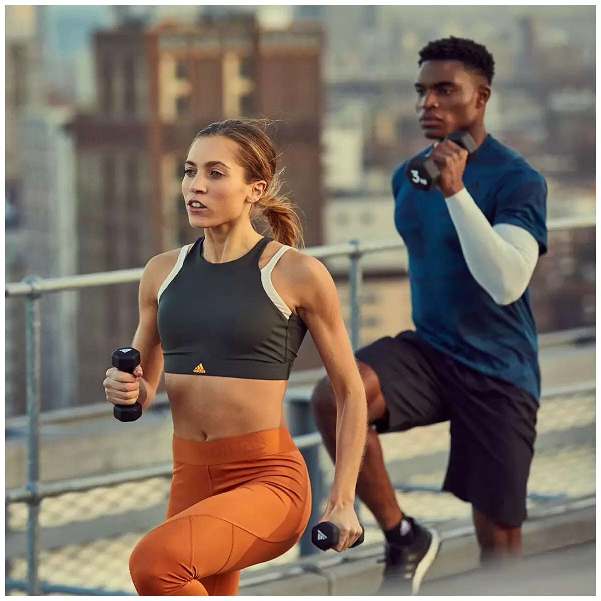 Adidas Dumbbells Weights Set Fitness Gym Workout Pair Of 1Kg ,2Kg, 3Kg, 4Kg, 5Kg