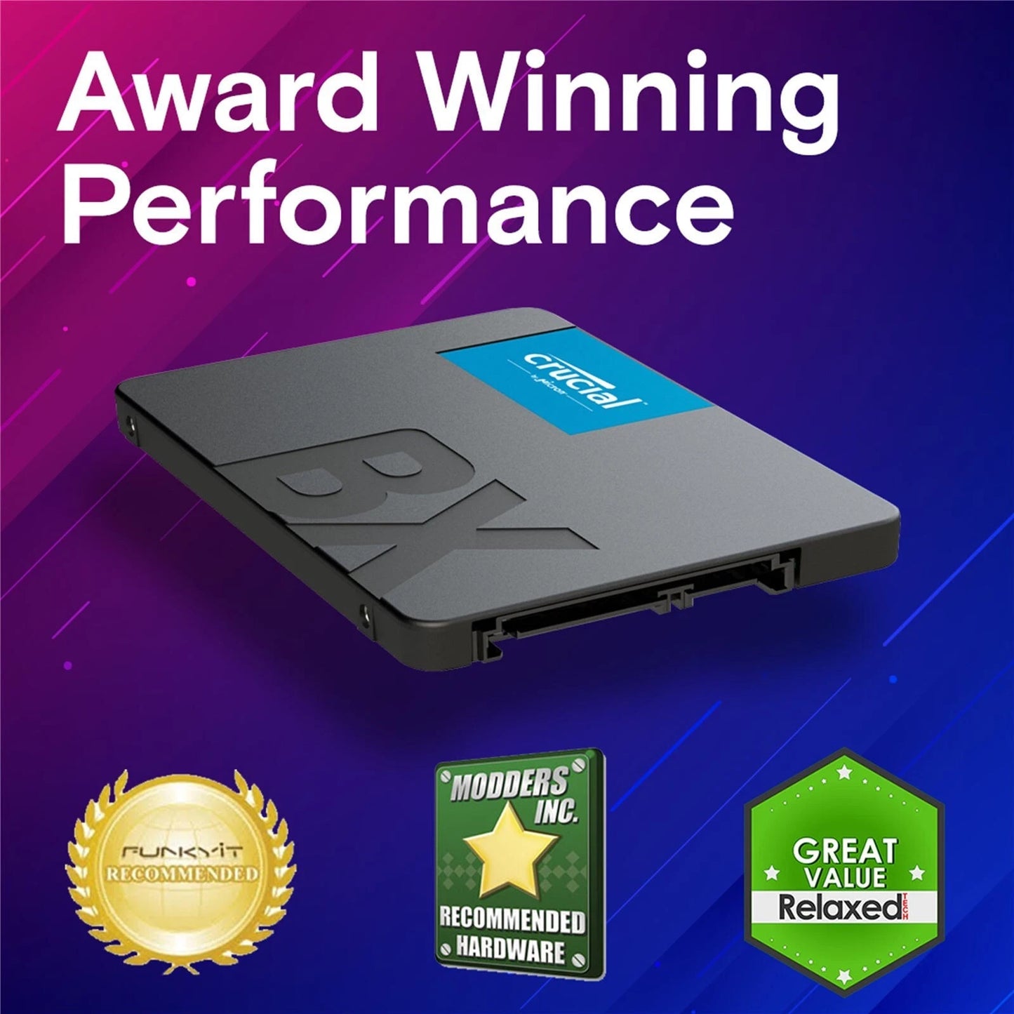 Crucial 1TB SSD BX500 SATA III 6Gb/s 2.5" Internal Solid State Drive CT1000BX500
