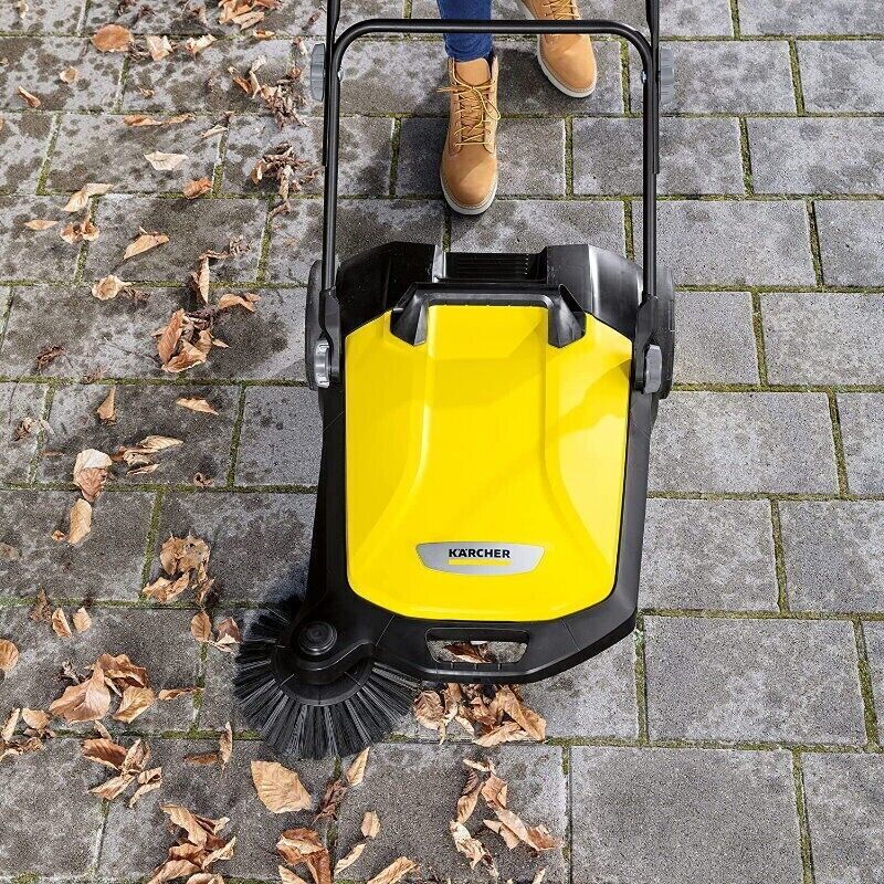 New Karcher S 4 Outdoor Mechanical Push Sweeper Cordless 20L S4 1.766-320.0