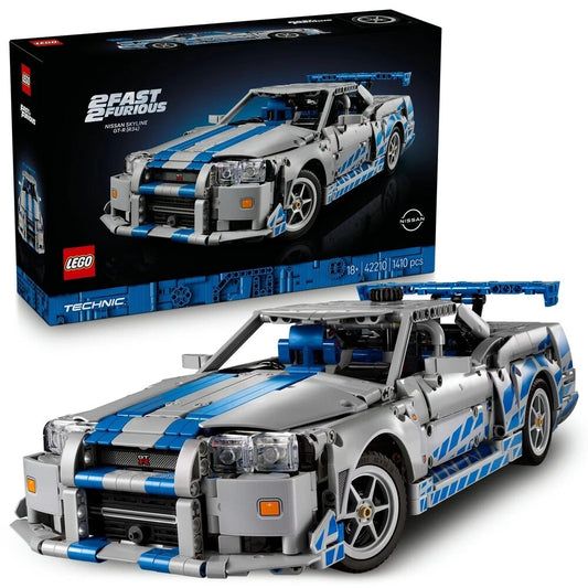 LEGO Technic 2 Fast 2 Furious Nissan Skyline GT-R (R34) (42210) NEW