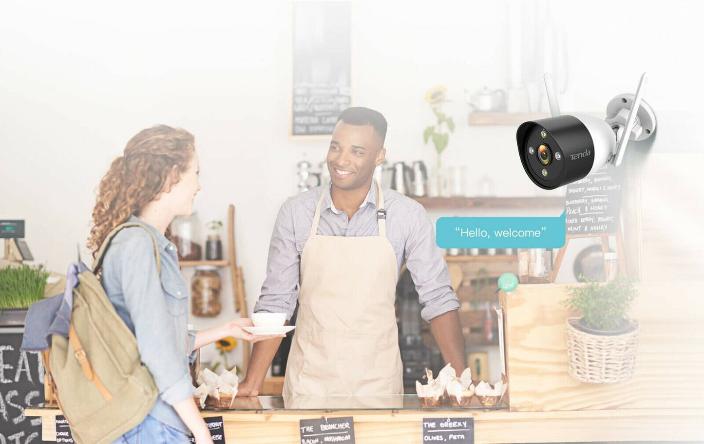 Tenda CT6 3MP Super HD WiFi IP Security Camera Outdoor Night Vision Surveillance