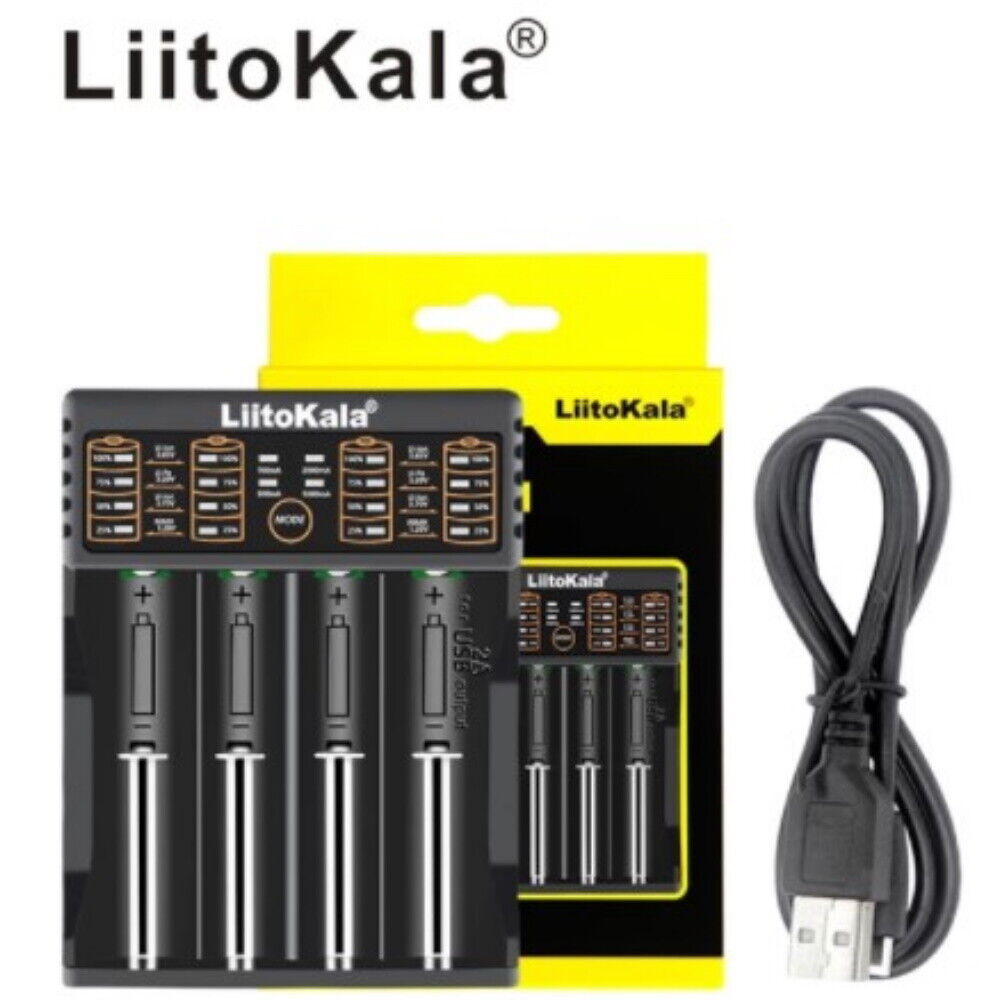 LiitoKala Lii-402 Smart Battery Charger AA/AAA for 17500 16340 14500 18350 26650