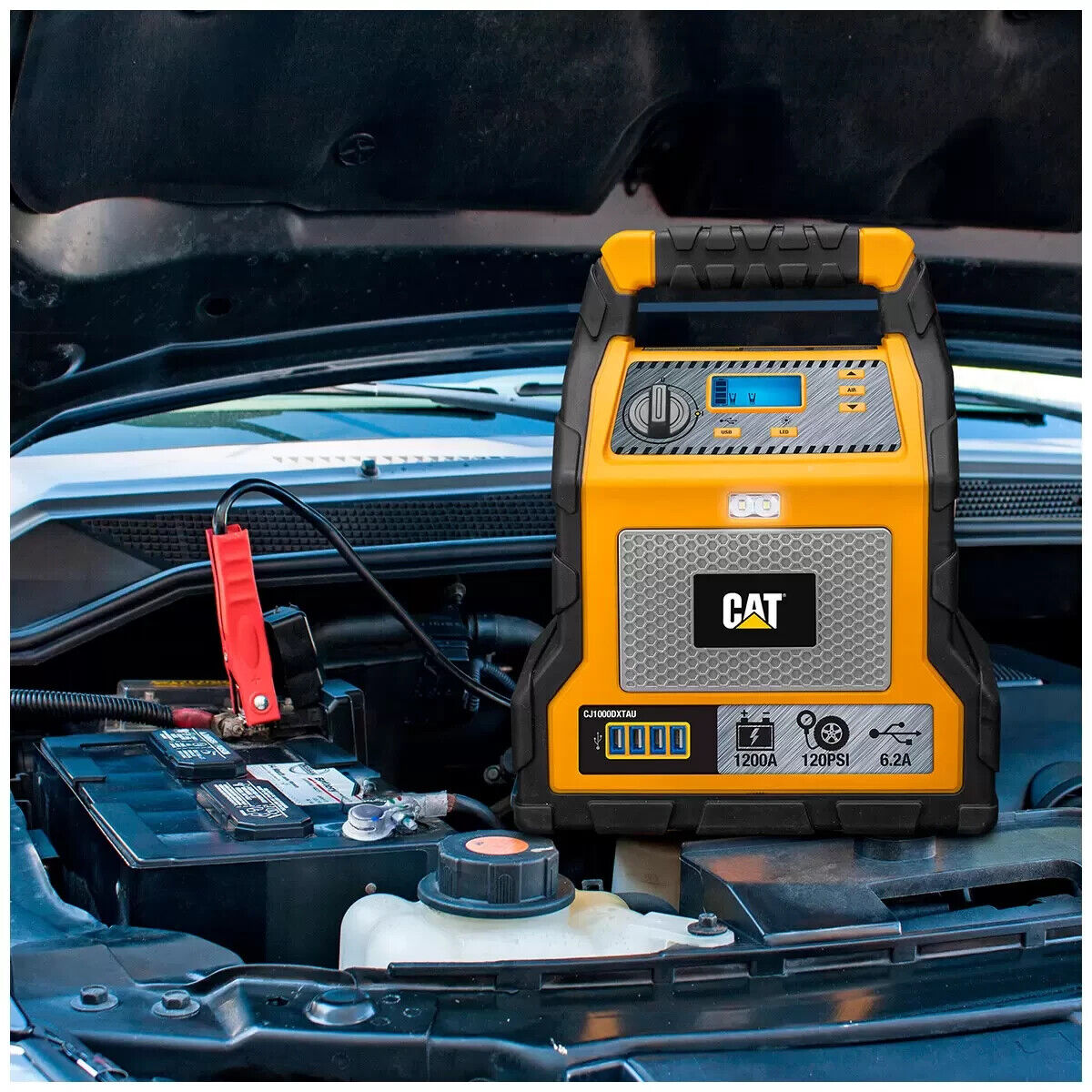 CAT Jump Starter & Air Compressor Professional Grade Power Station 1200 Peak Amp