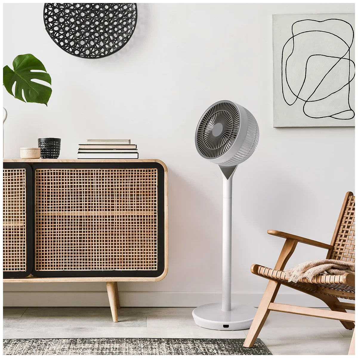 Woozoo 360 Pedestal Fan w/ Remote STF-360DC-N Powerful Whisper-Quiet 12 Settings