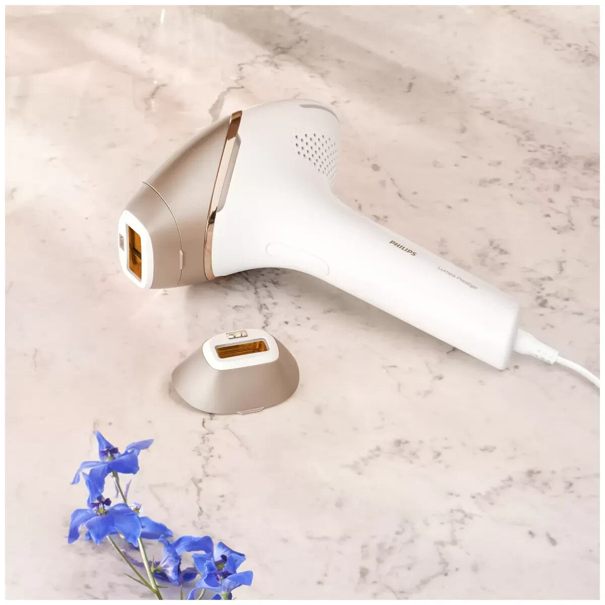 GENUINE Philips Lumea Prestige IPL Hair Removal Device - White/Rose Gold