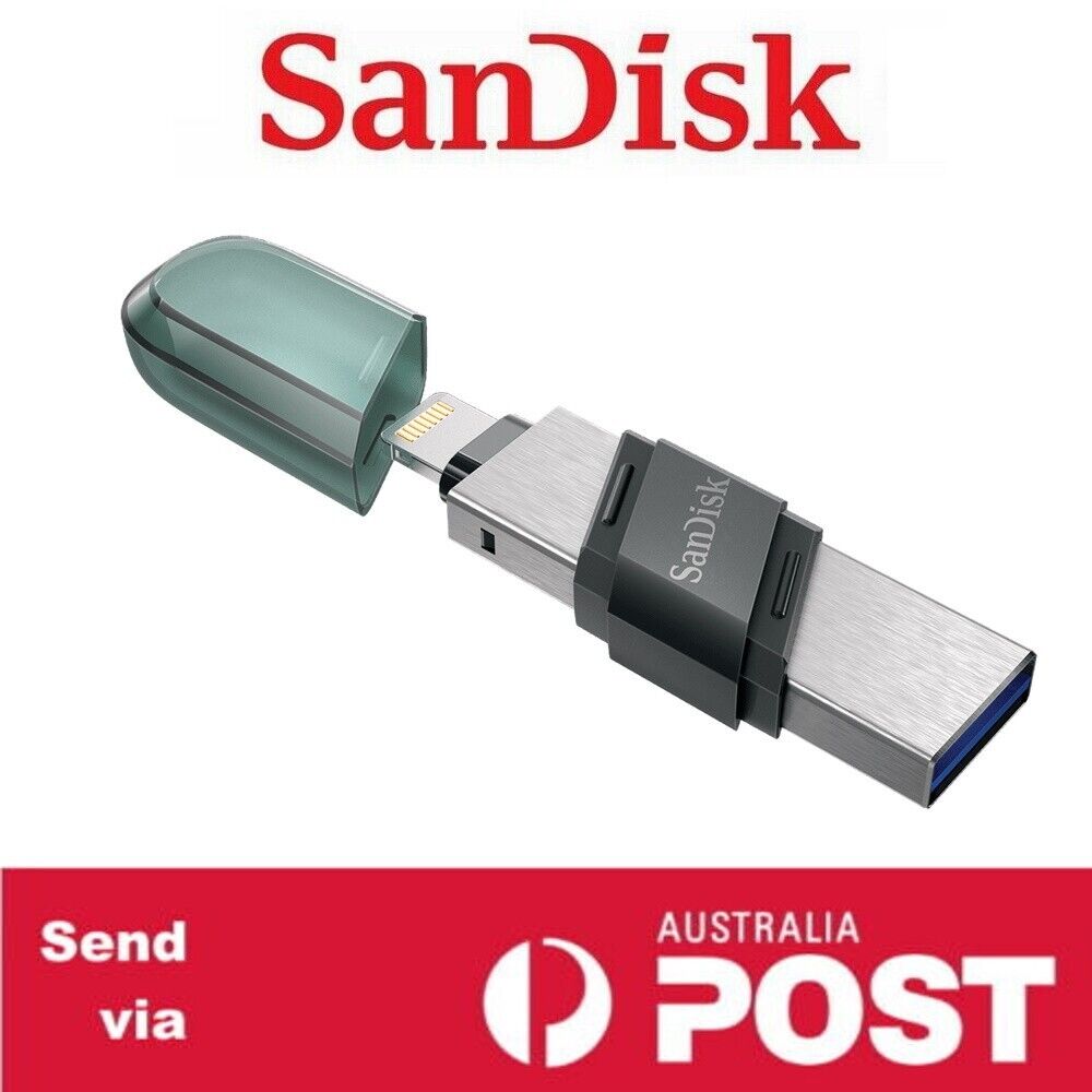 USB 3.1 SanDisk 32GB 64GB 128GB 256GB iXpand Flash Drive Flip 3.1 USB For iPhone