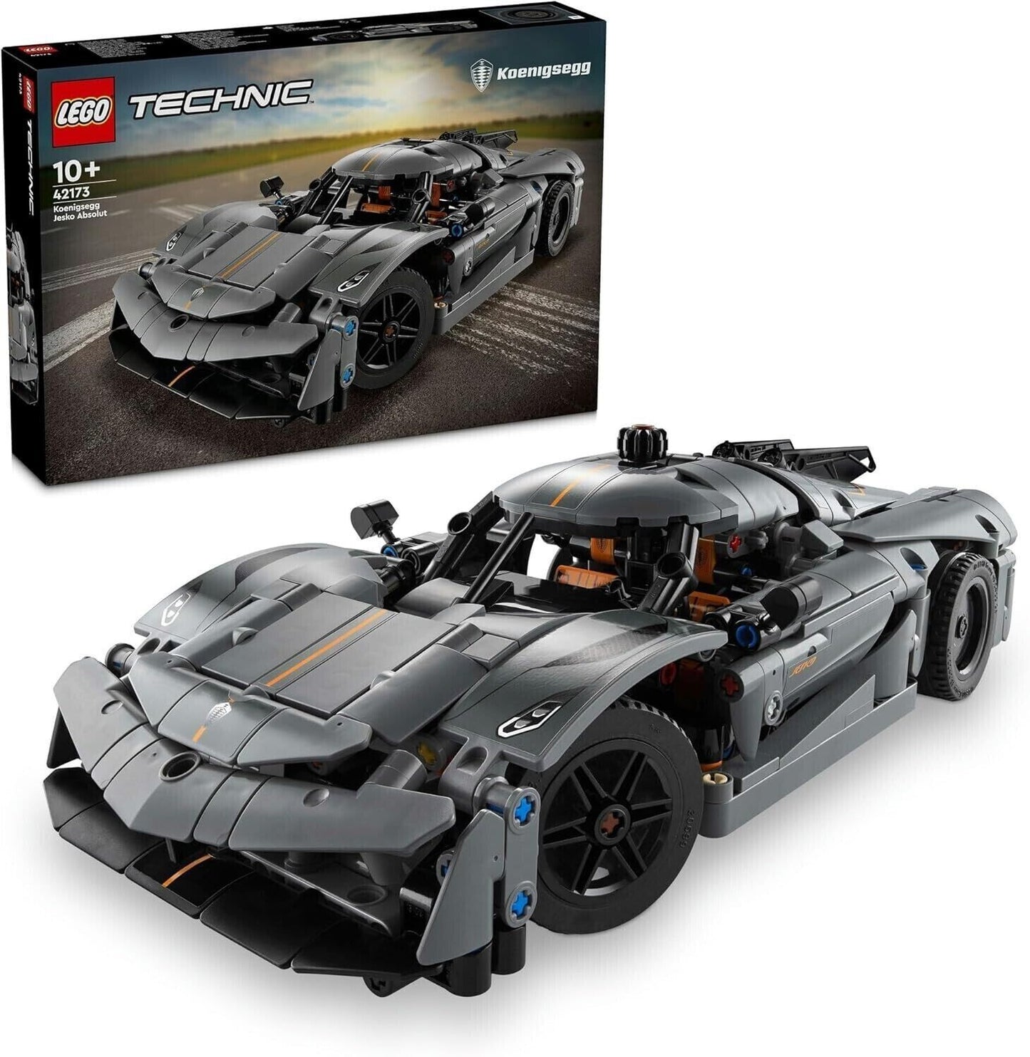 LEGO Technic Koenigsegg Jesko Absolut Grey Hypercar 42173 Brand New