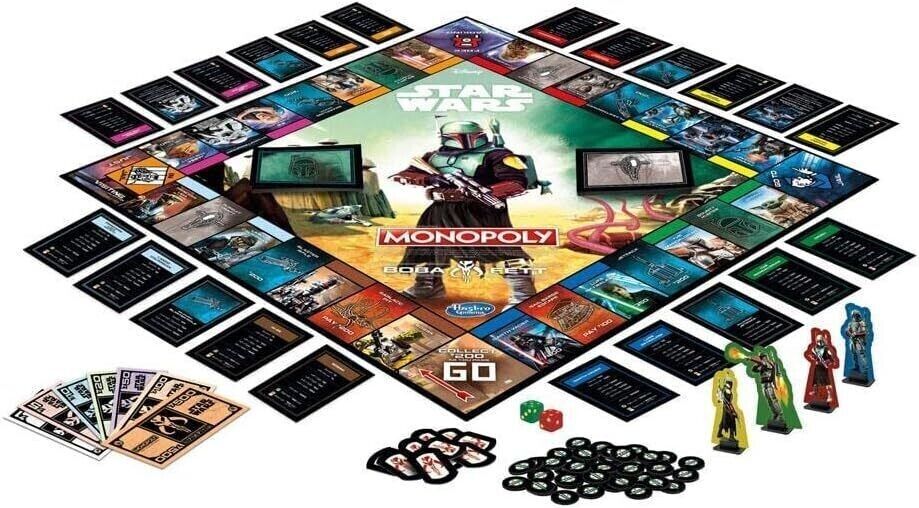 Hasbro Monopoly: Star Wars Boba Fett Edition Board Game for Children from 8 Year
