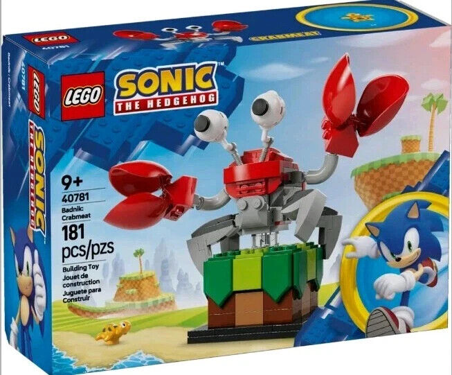 LEGO Sonic The Hedgehog ~ Badnik: Crabmeat (40781) ~ Brand New Factory Sealed.
