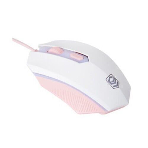 Gaming 4 in 1 combo Keyboard Mouse with Pad Stereo Headphone Mic Student Pink