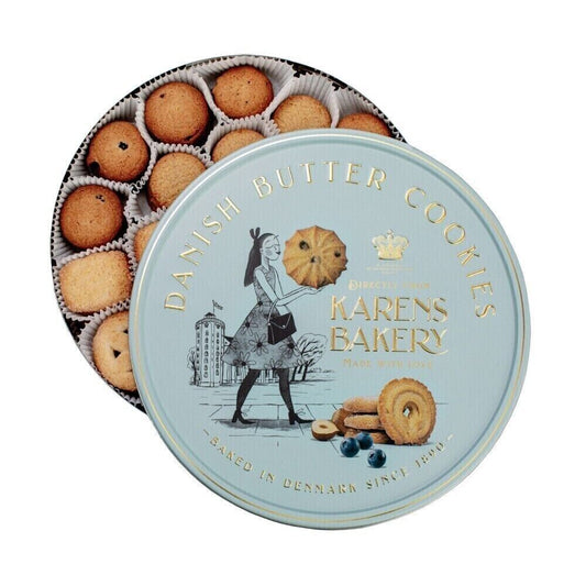 Karens Bakery Danish Butter Cookies Tea Snack Sweets Biscuit Share Gift Tin 908g