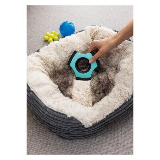 FUR NINJA ASOTV As Seen On TV Pet HAIR REMOVER Handheld DESIGN Pack Of 2 RUBBER