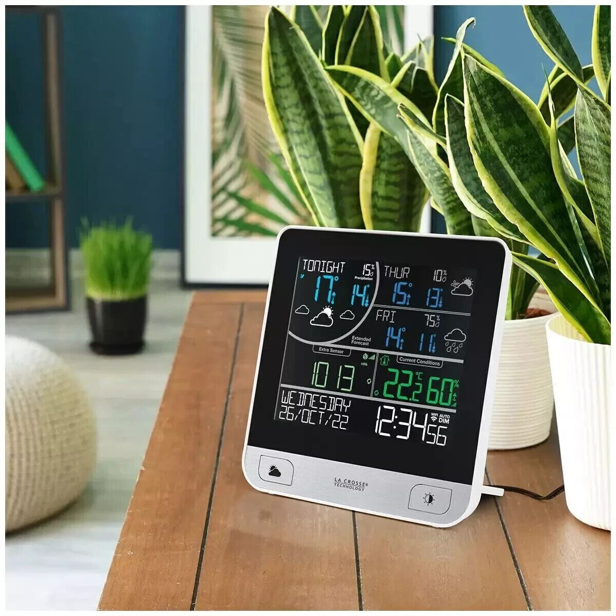 La Crosse Smart Wi-Fi Colour Weather Forecast Station Android iPhone App new