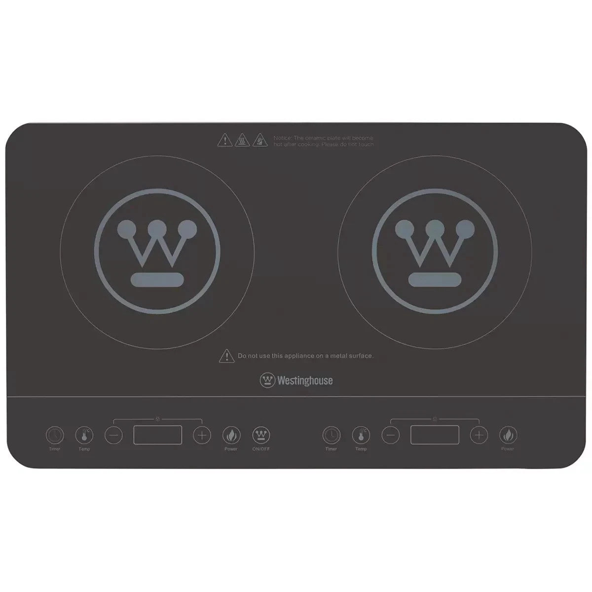 Westinghouse Twin Induction Cooktop WHIC02K