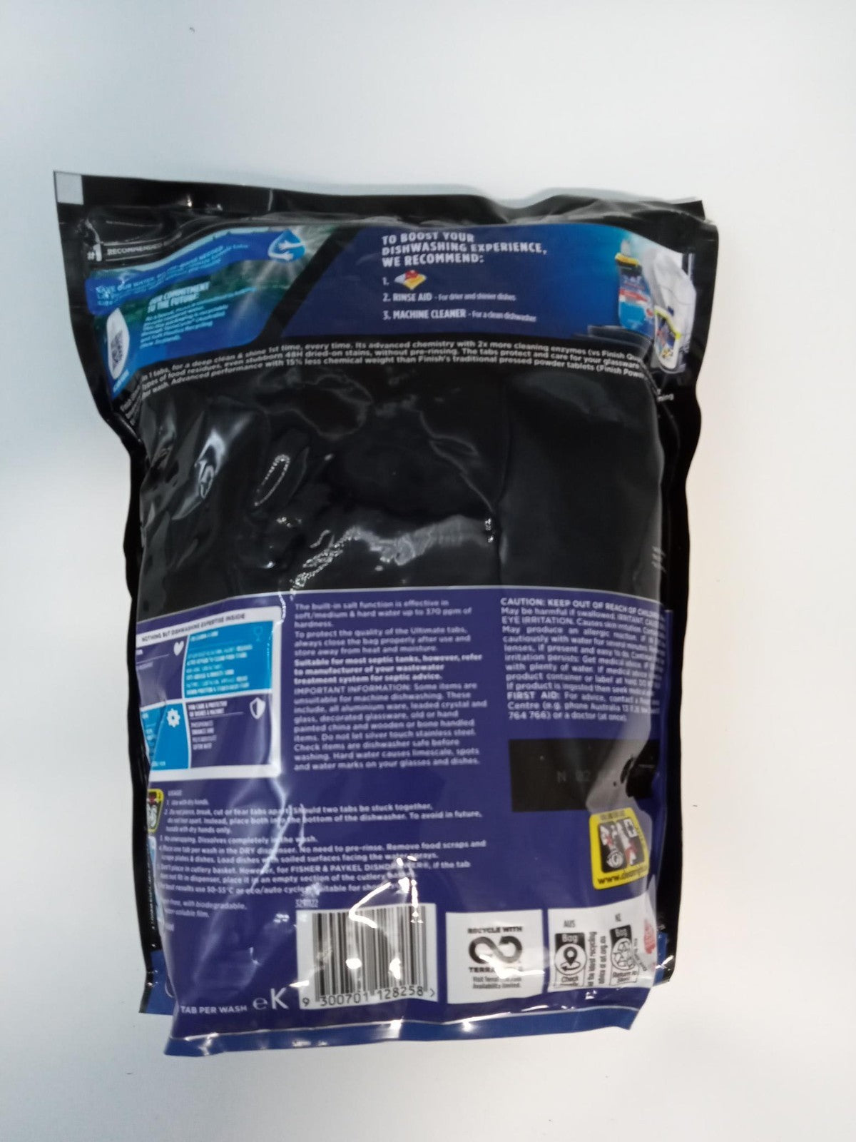 Finish Powerball 100 Count Ultimate All In 1 Lemon Sparkle Dishwashing Tablets