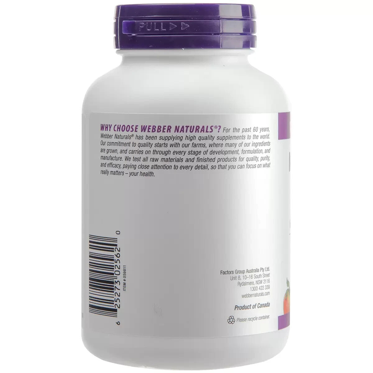 Webber Naturals Milk Thistle 240 Capsules