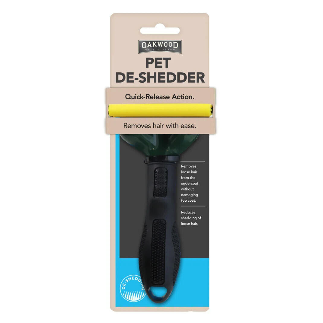 Oakwood Pet Professional De-Shedding Tool Pet Grooming Brush, D-Shedz de-shedder