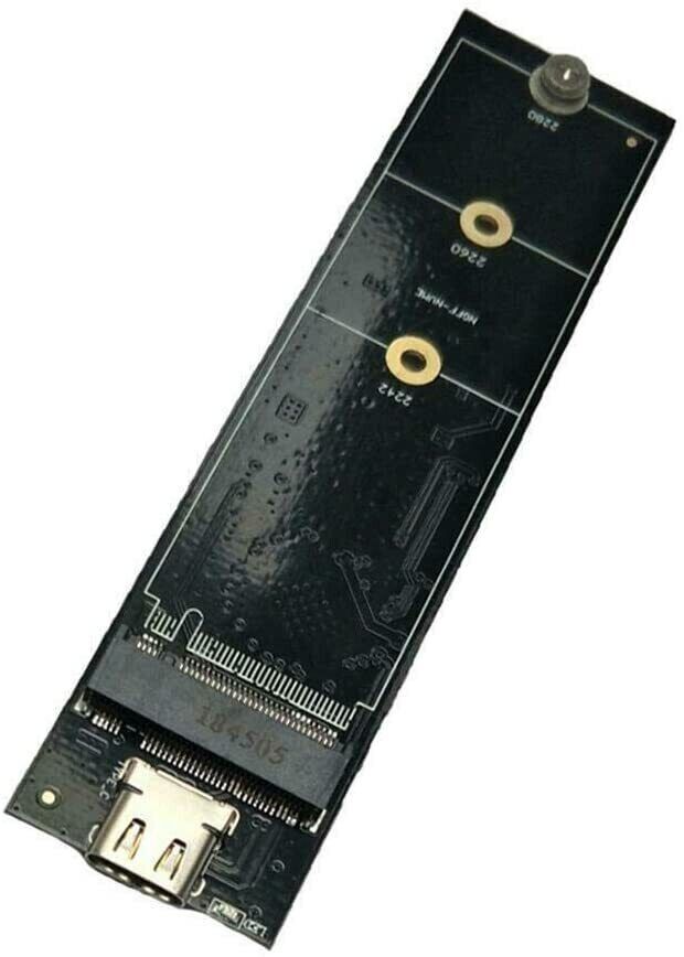 PCI-E NVMe M.2 SSD (M Key) to USB 3.1 Type C External Enclosure Case Aluminum