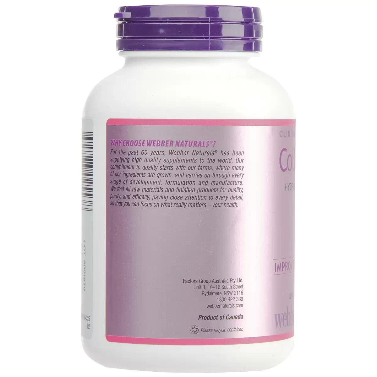 Webber Naturals Collagen30 120 Tablets - Hydrolysed Collogen 833.33mg