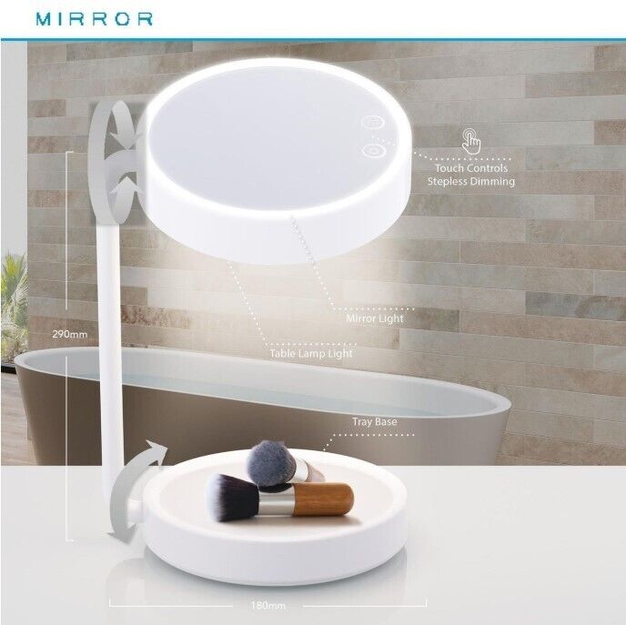 Verve Design Claire Rechargeable Mirror Light 6W LED 330 Lumens 5500K Daylight