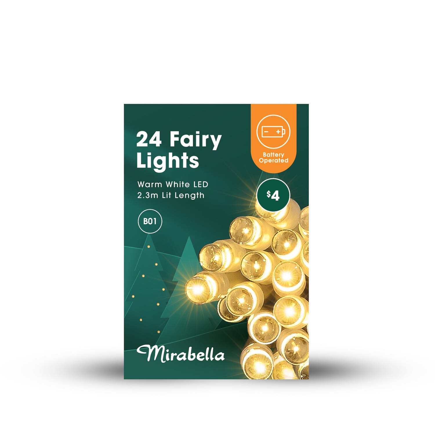 Mirabella 2.3M String LED Fairy Lights Lit Party Wedding Christmas Decoration