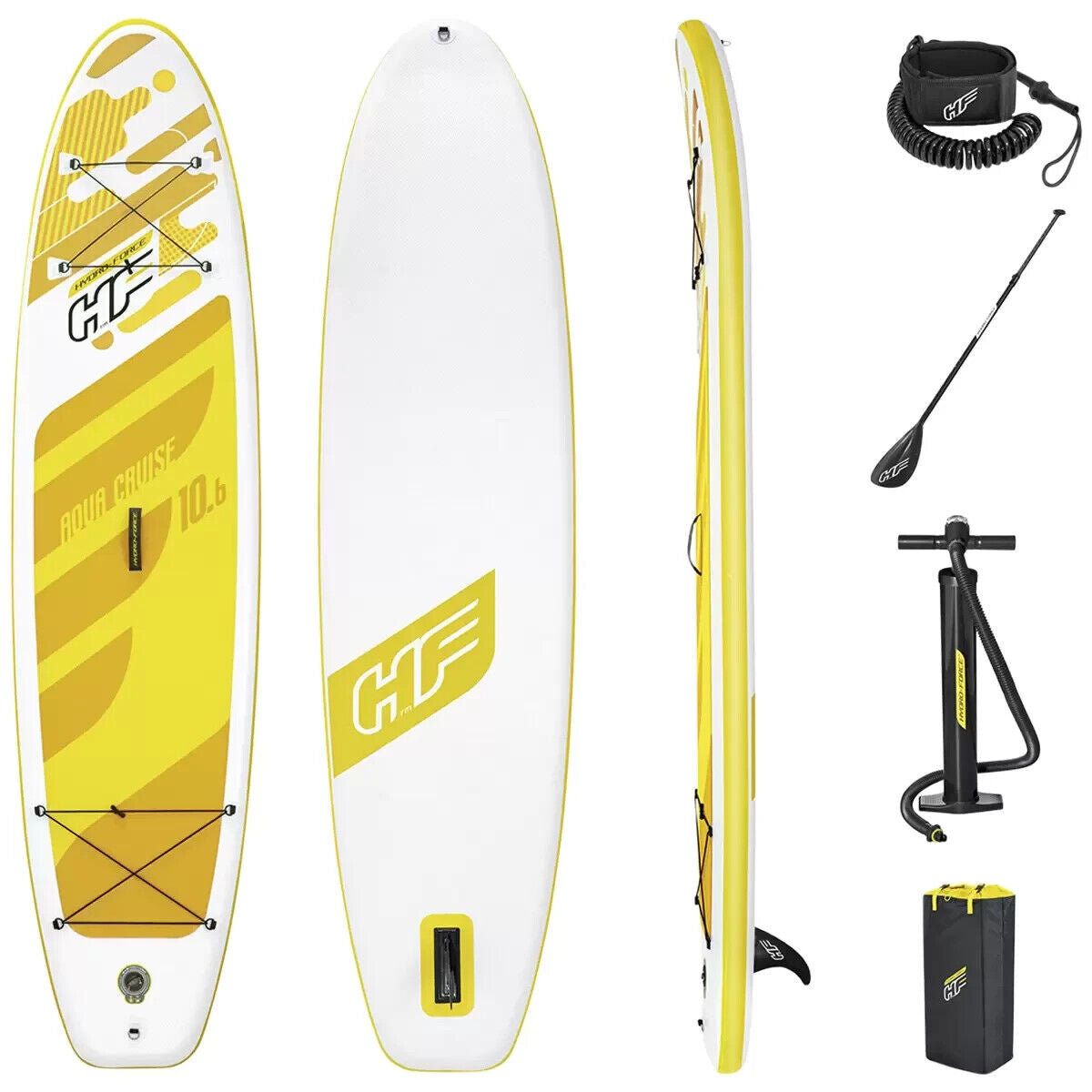 Hydro-Force Aqua Cruise Inflatable Stand Up Paddleboard Set 3.2M SUP