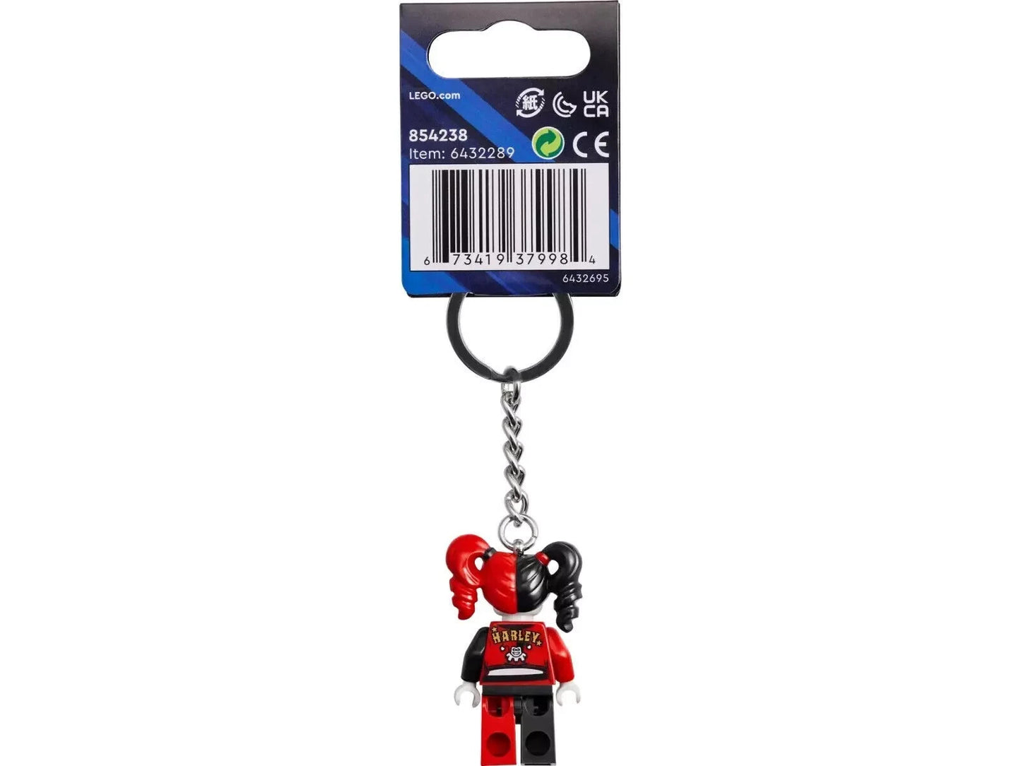 LEGO 854238 DC Comics Harley Quinn Super Heroes Keychain Minifigure Keyring NEW