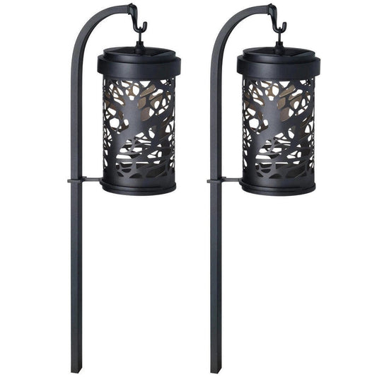 Naturally Solar Shepherds Hook Landscape Light 2 Pack W18A7211 High Quality New
