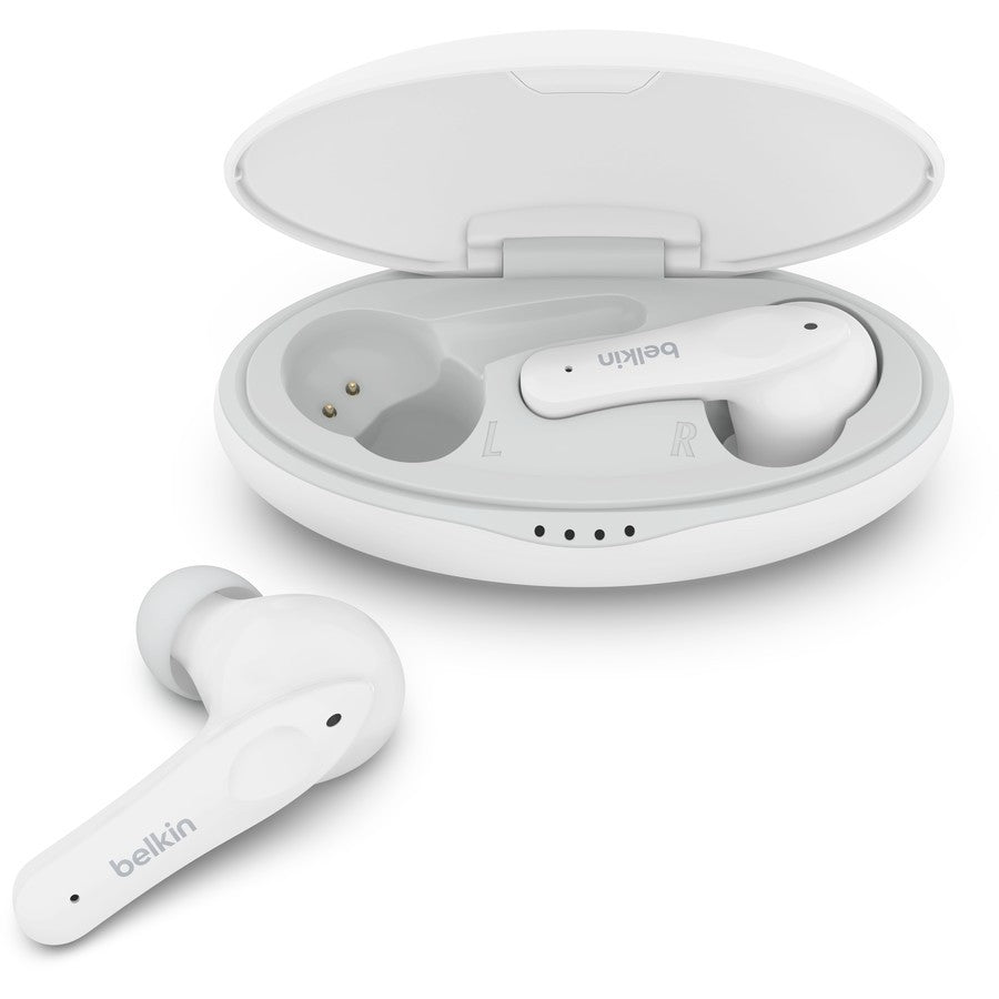 Belkin SOUNDFORM Nano Bluetooth True Wireless Stereo Earbuds for Kids TWS white