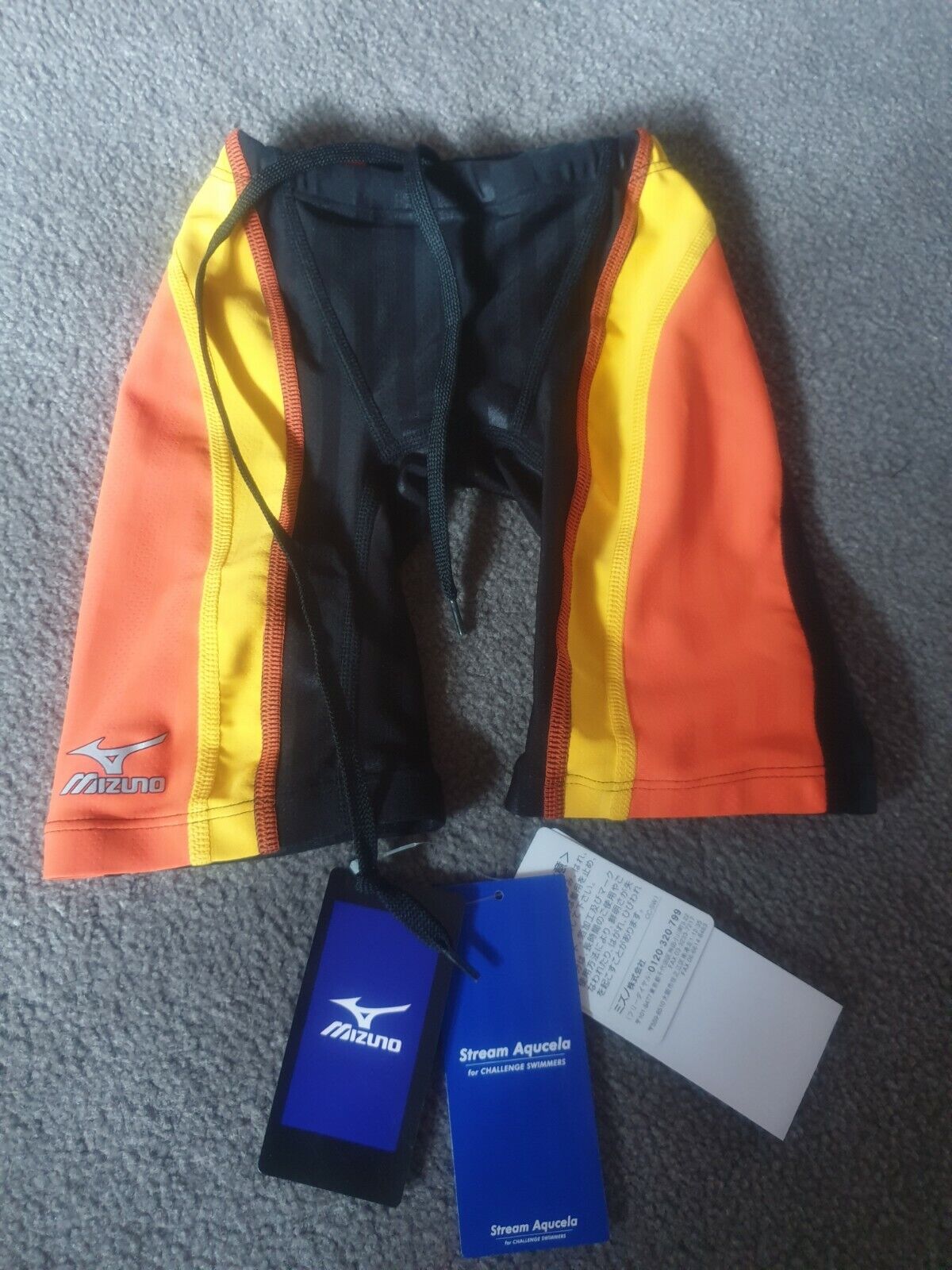 MIZUNO Swim Suit Boy Size 130 FINA N2MB742495 Swimwear