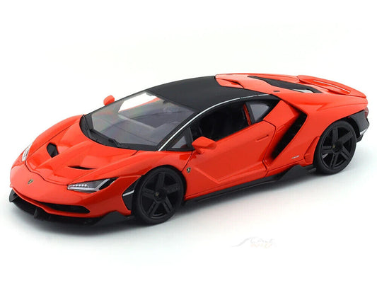 Maisto Lamborghini Centenario Die Cast Car Model 1:18 Scale Kids Red Orange Gift