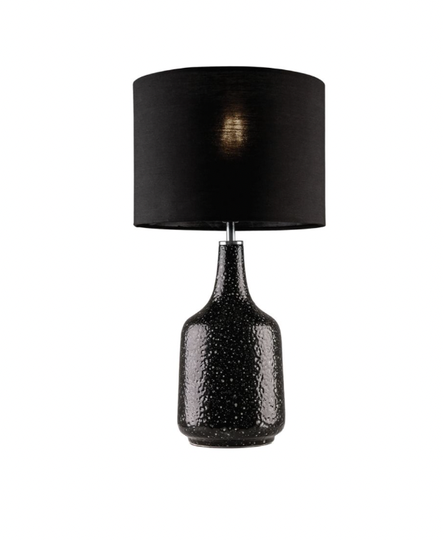 Mercator Bronx Ceramic Table Lamp Black