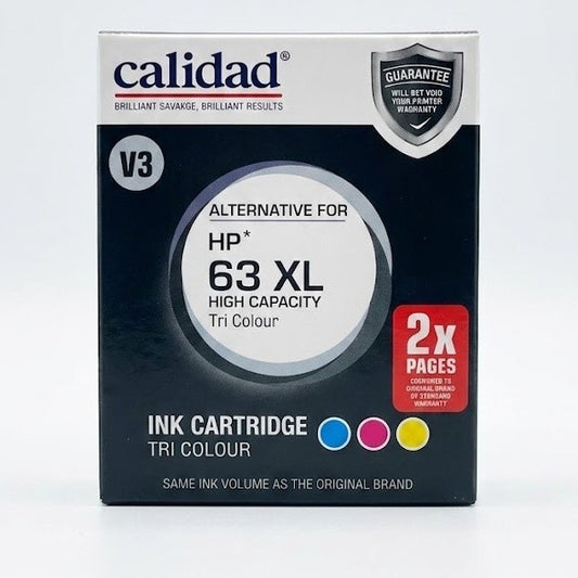 Calidad For HP 63 3 Ink Cartridge XL Pack High Capacity  - Tri Colour