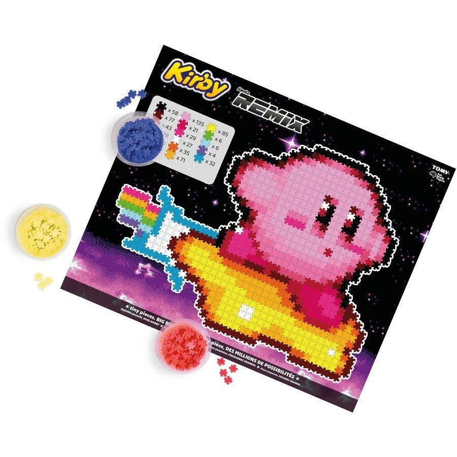 TOMY 700pc Jixelz Remix Warp Star Kirby Kids Jigsaw Pixels Puzzle Set
