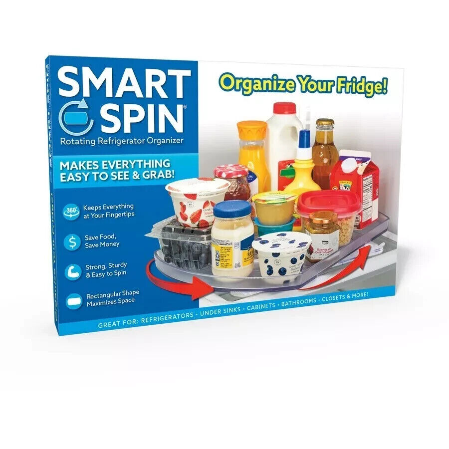 SMART SPIN Rotating Refrigerator Organizer