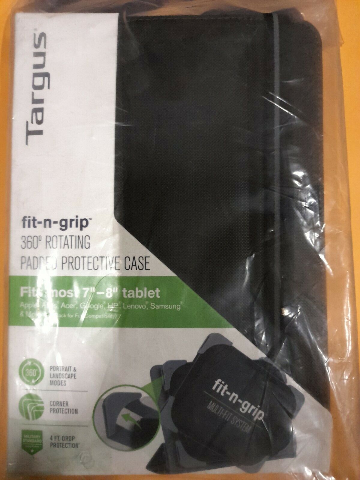Targus Fit N Grip 360 Rotating Padded Protective Case Brand New