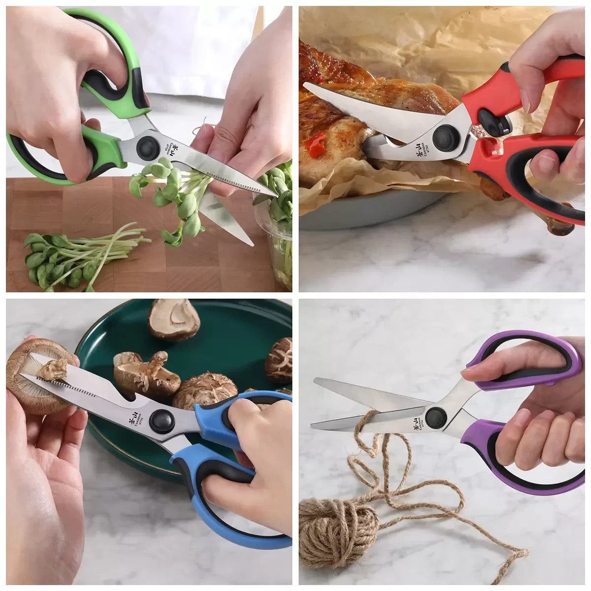 Cangshan Heavy Duty Shears Set With Blade Guards 4 Piece