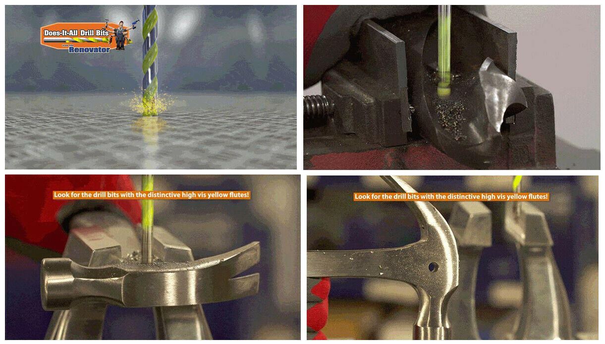 Does-It-All Drill Bits #As seen on TV # Genuine Product # Bonus Bit Set