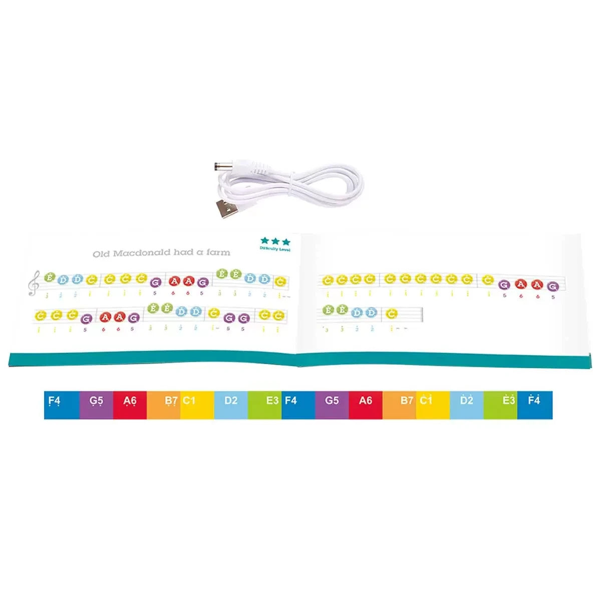 HAPE Learn with Lights Black 25 Keys Electric Piano for Kids 3 Years +