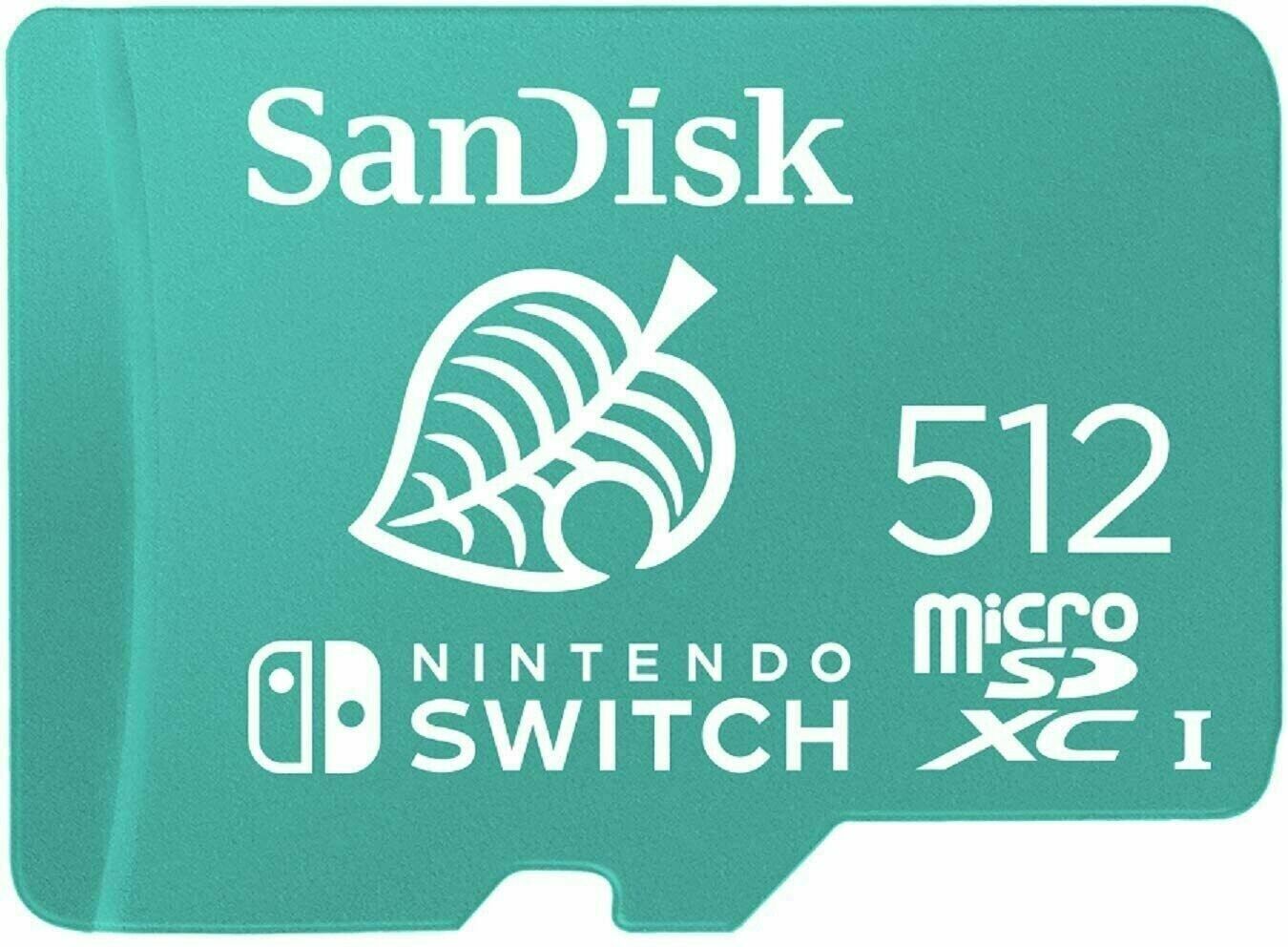 SanDisk Nintendo Switch Micro SD 512GB SDXC Memory Card Nintendo Licensed 100MBs