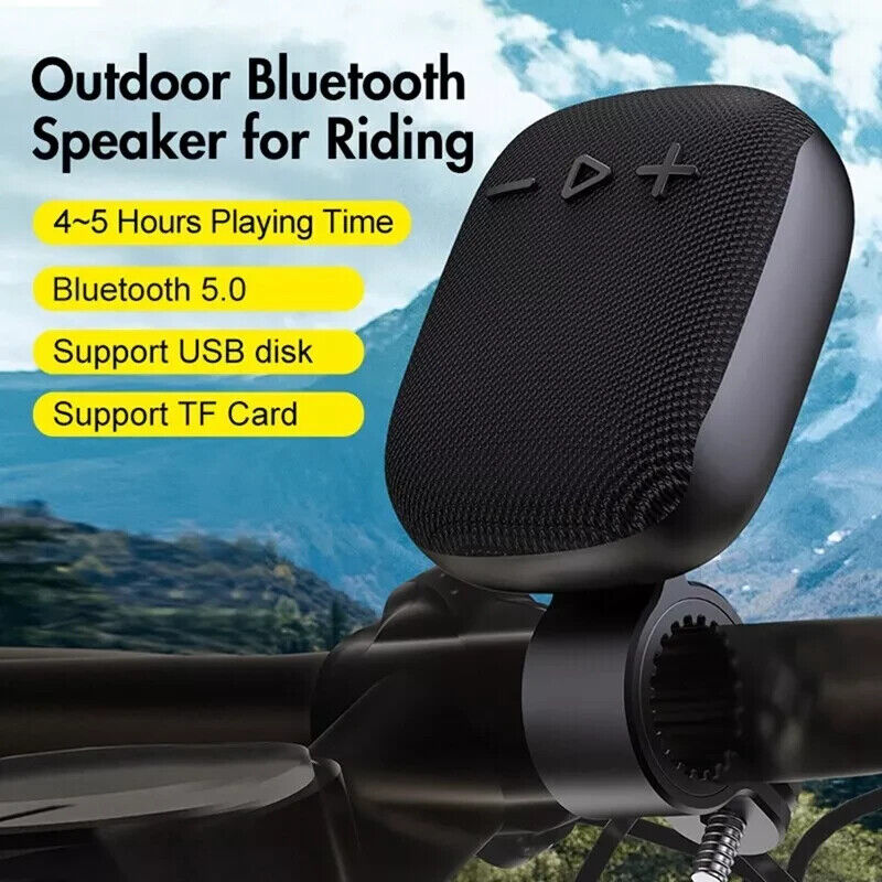 Portable Wireless Bluetooth Speaker w/ Bike Mount Bicycle Hand-free Call FM USB